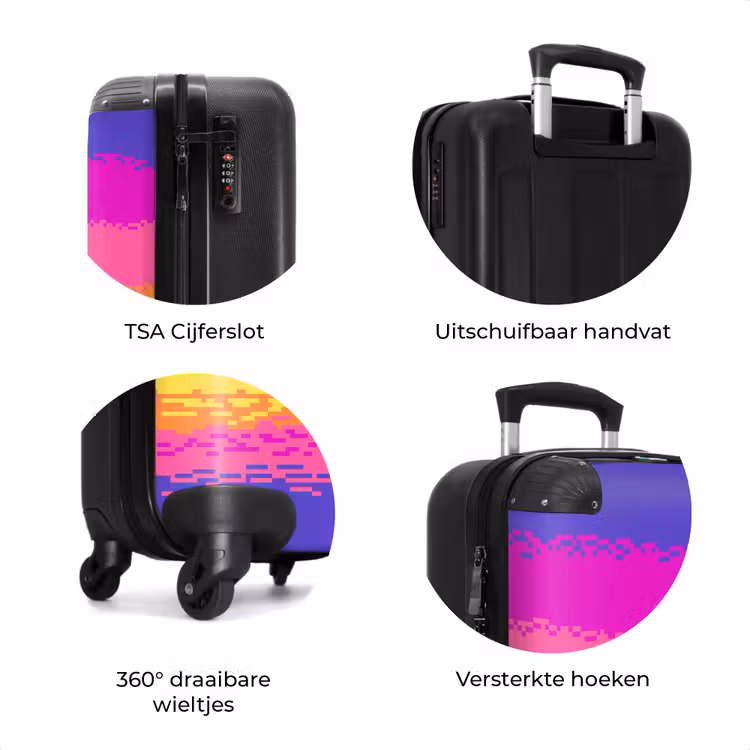 Koffer - Zonsondergang - Roze - Paars — 7