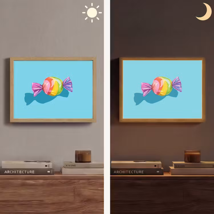 Lightbox - Wandlamp - Blauw - Snoep - Regenboog — 6