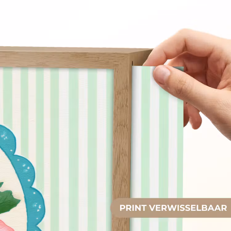 Lightbox - Wandlamp - Bloemen - Ovaal - Strepen - Groen — 5