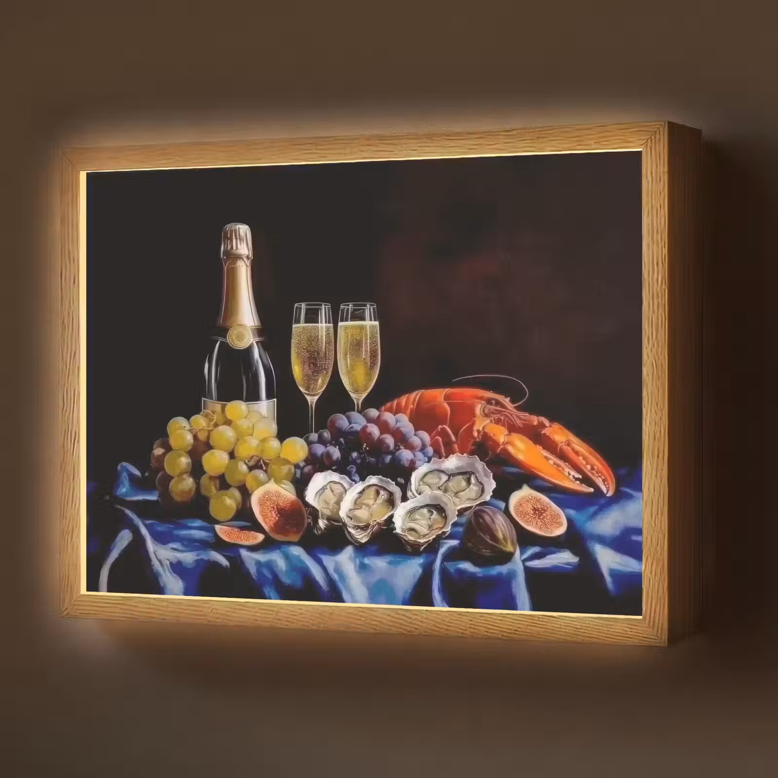 Lightbox - Wandlamp - Champagne - Luxe - Oesters — 1