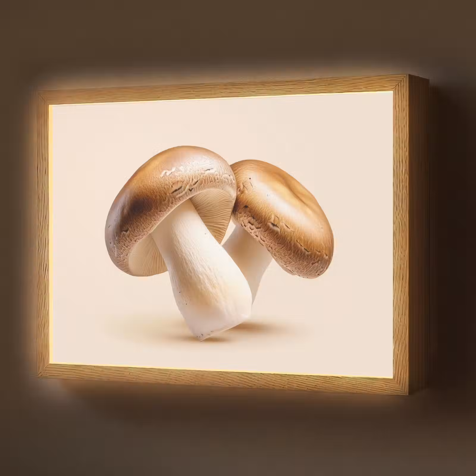 Lightbox - Wandlamp - Champignons - Zacht - Beige — 1