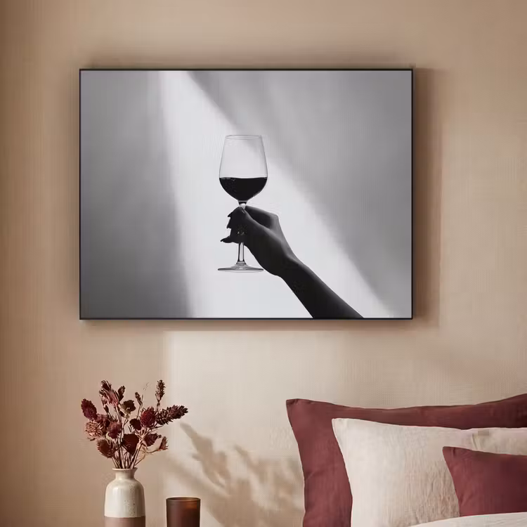 Art Frame - Lichtinval - Wijn - Rood - Glas — 2