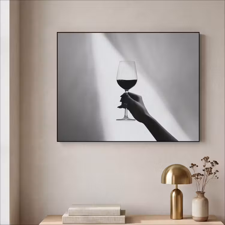 Art Frame - Lichtinval - Wijn - Rood - Glas — 3