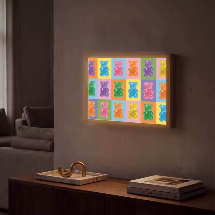Lightbox - Wandlamp - Art- Snoep - Kleurrijk — 2