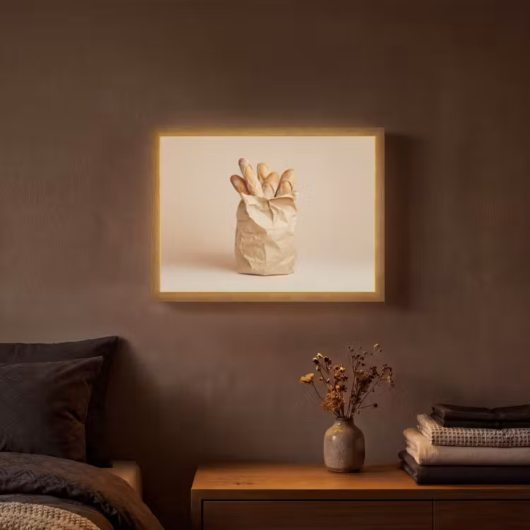 Lightbox - Wandlamp - Baguette - Brood - Stokbrood - Beige — 3