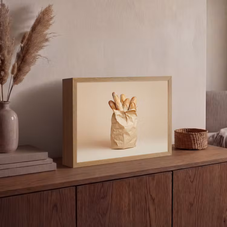 Lightbox - Wandlamp - Baguette - Brood - Stokbrood - Beige — 4