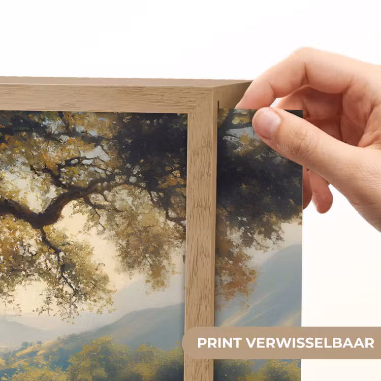 Lightbox - Wandlamp - Bankje - Boom - Klaprozen - Heuvels — 5