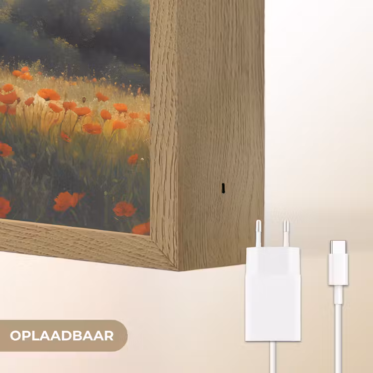 Lightbox - Wandlamp - Bankje - Boom - Klaprozen - Heuvels — 7