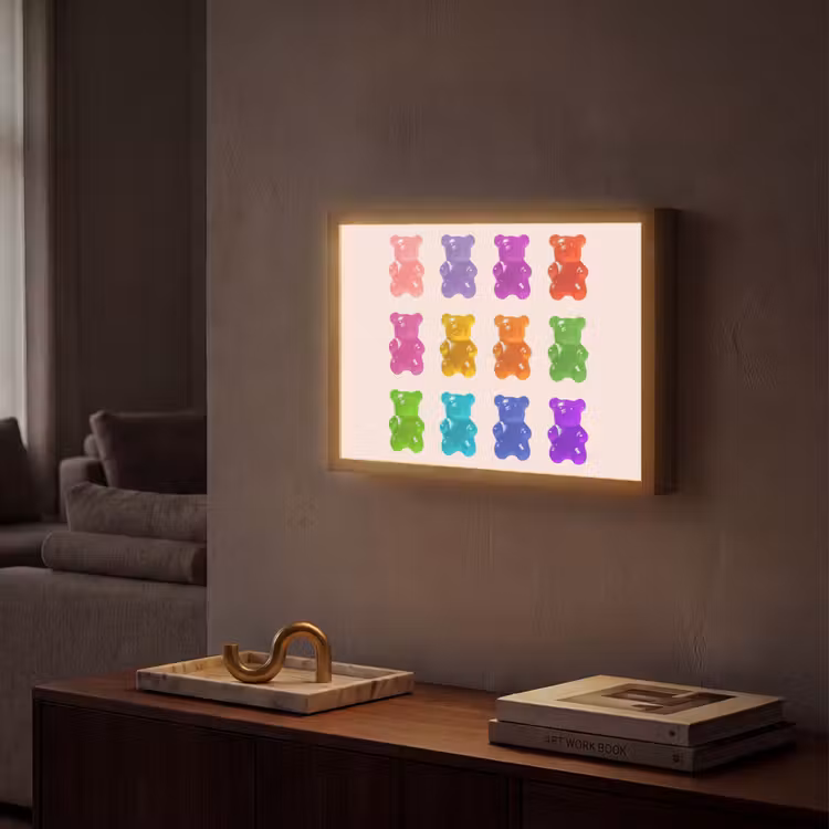Lightbox - Wandlamp - Beer - Kleurrijk - Snoep — 2