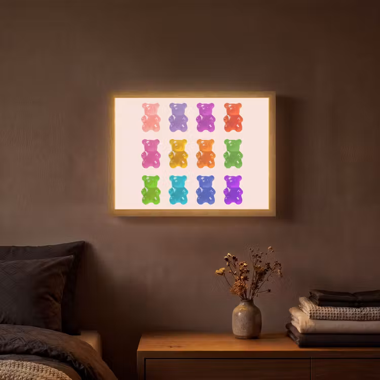 Lightbox - Wandlamp - Beer - Kleurrijk - Snoep — 3