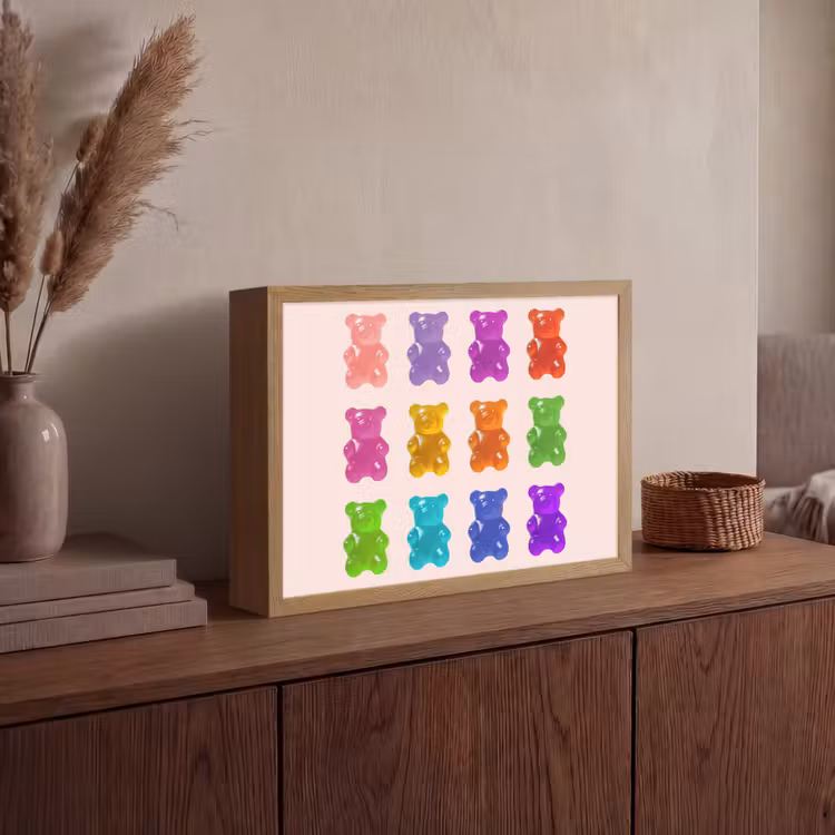 Lightbox - Wandlamp - Beer - Kleurrijk - Snoep — 4