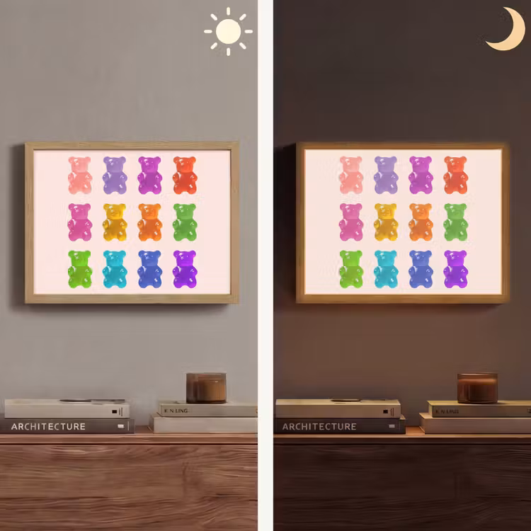 Lightbox - Wandlamp - Beer - Kleurrijk - Snoep — 6