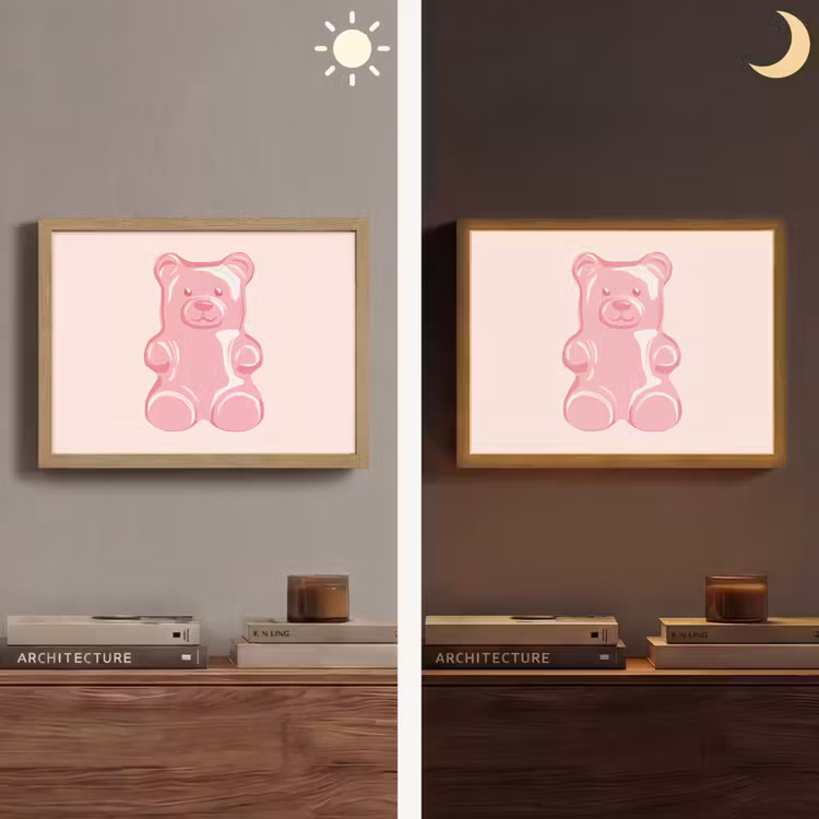 Lightbox - Wandlamp - Beer - Roze - Snoep — 6