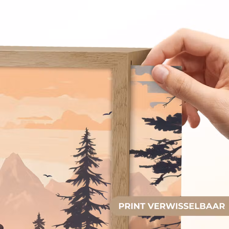 Lightbox - Wandlamp - Beren - Bomen - Landschap - Zonsondergang — 5