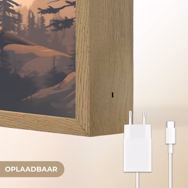 Lightbox - Wandlamp - Beren - Bomen - Landschap - Zonsondergang — 7