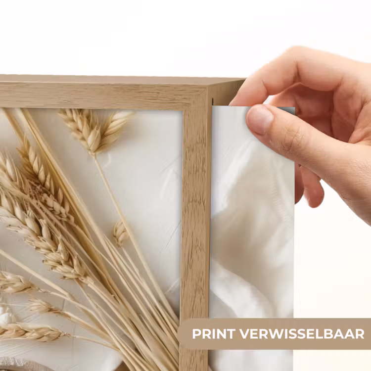Lightbox - Wandlamp - Bloem - Hout - Tarwe — 5
