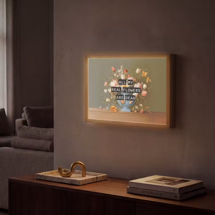 Lightbox - Wandlamp - Bloem - Quote - Vintage - Art — 2