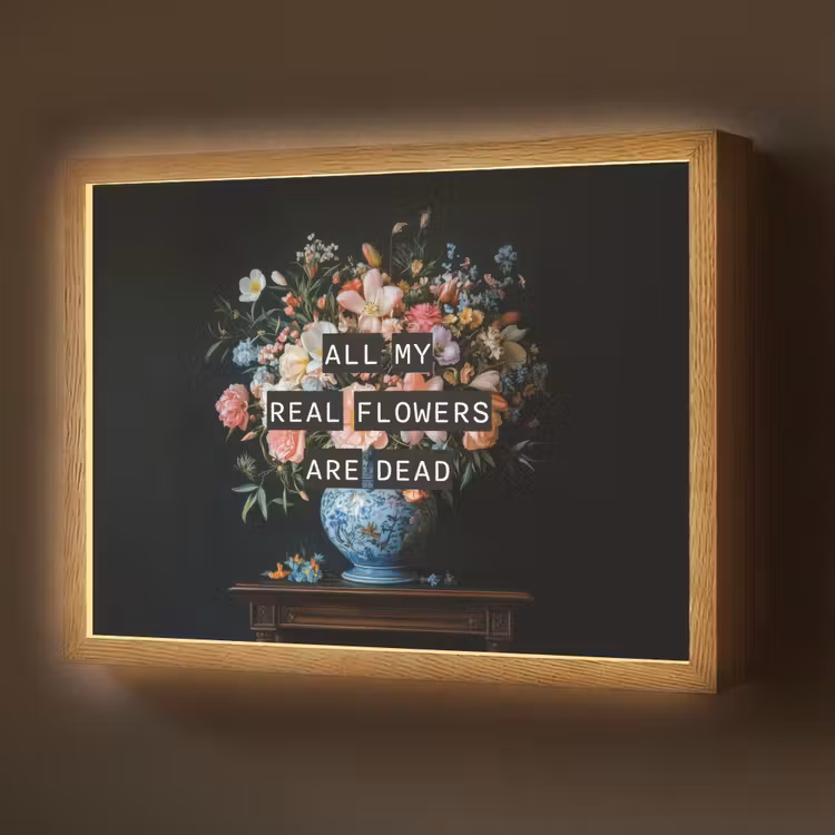 Lightbox - Wandlamp - Bloemen - Art - Pastel - Quotes — 1