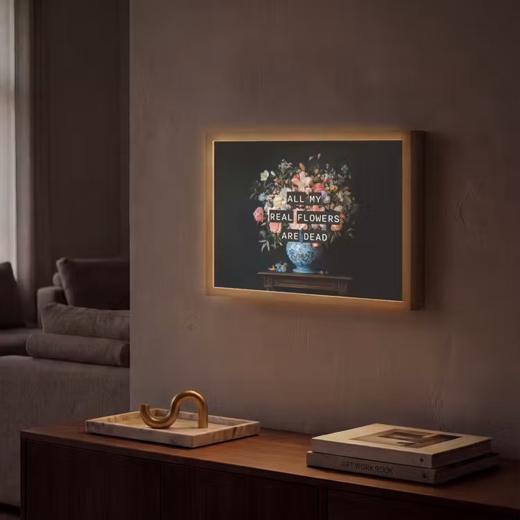 Lightbox - Wandlamp - Bloemen - Art - Pastel - Quotes — 2