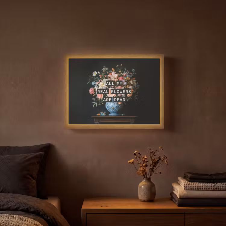 Lightbox - Wandlamp - Bloemen - Art - Pastel - Quotes — 3