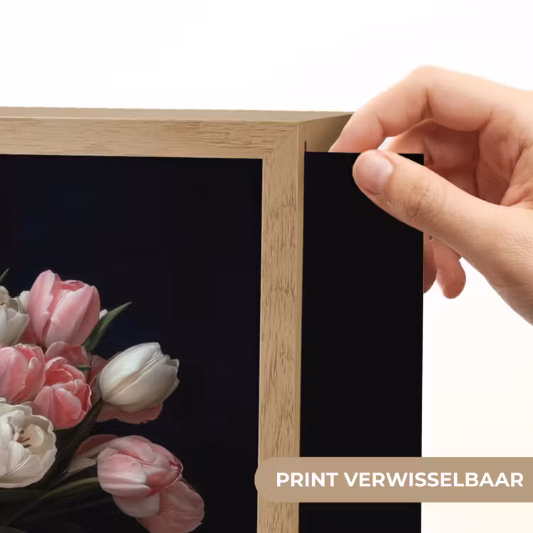 Lightbox - Wandlamp - Bloemen - Roze - Tulpen - Vaas — 5