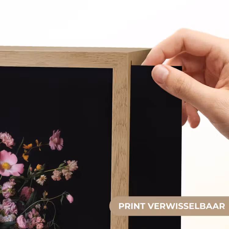 Lightbox - Wandlamp - Bloemenvaas - Hout - Bloemen - Boeket — 5