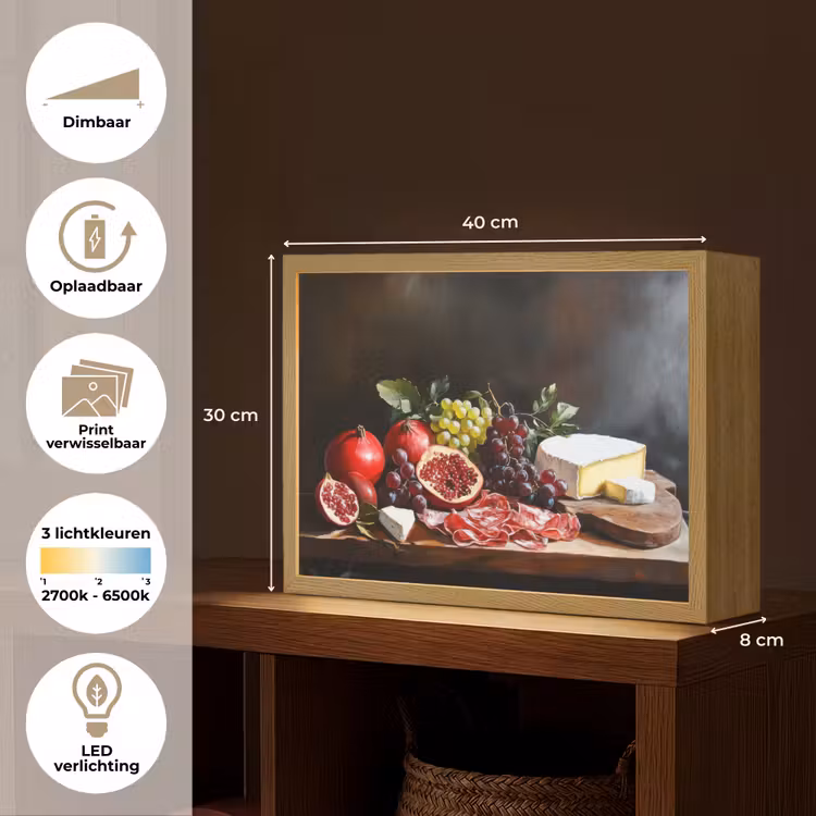 Lightbox - Wandlamp - Borrelplank - Stilleven - Vintage — 10