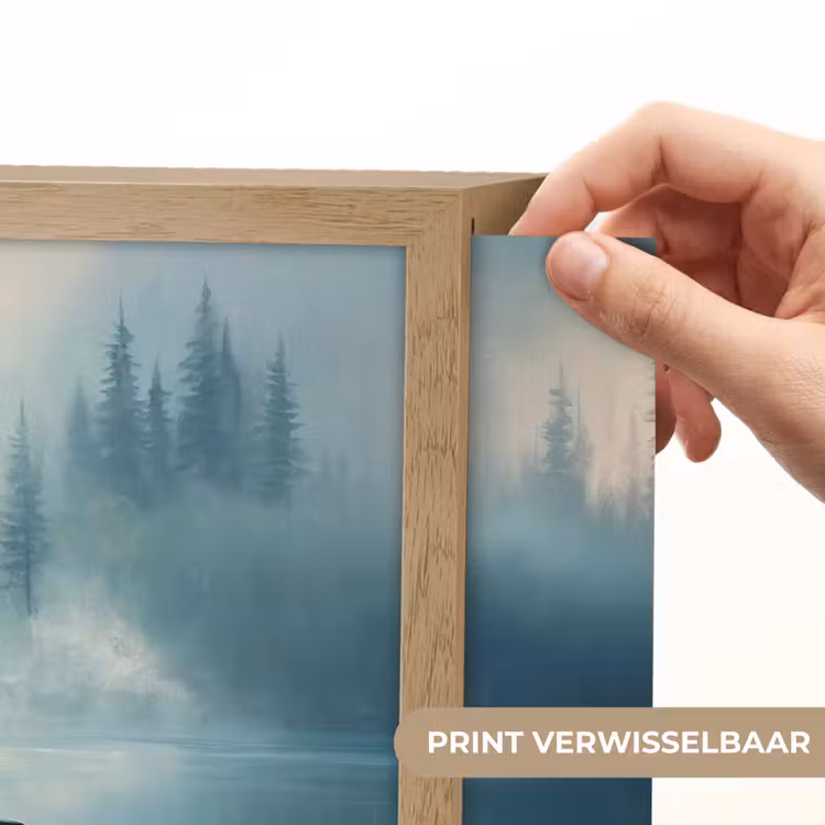 Lightbox - Wandlamp - Bos - Water - Eenden - Mistig — 5