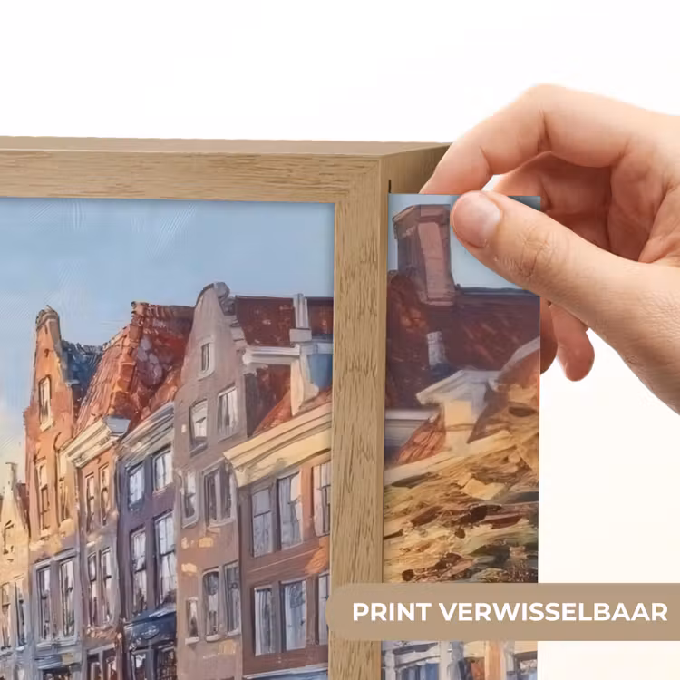 Lightbox - Wandlamp - Brug - Stad - Huizen - Boot — 5