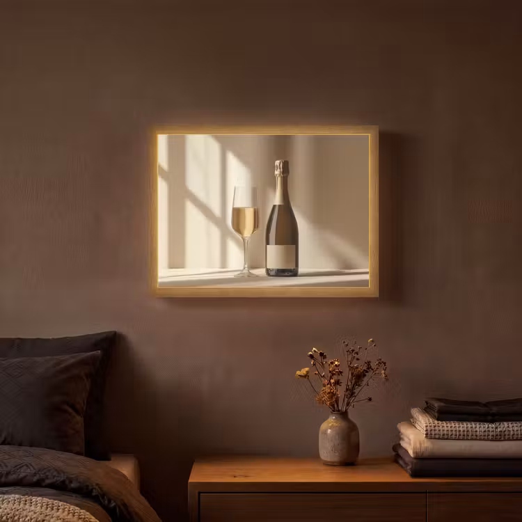 Lightbox - Wandlamp - Champagne - Beige - Schaduw - Bubbels — 3