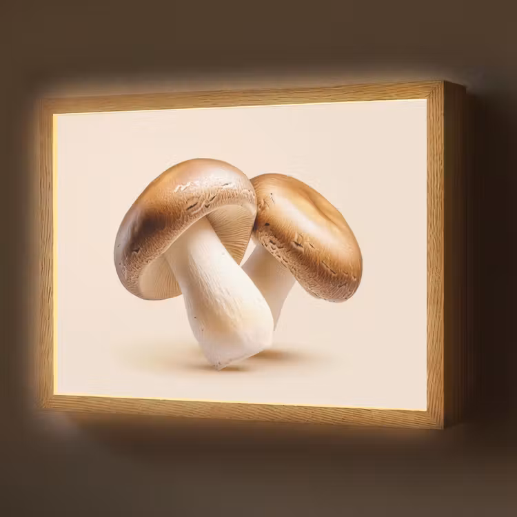 Lightbox - Wandlamp - Champignons - Zacht - Beige — 1