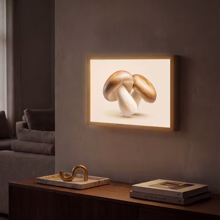 Lightbox - Wandlamp - Champignons - Zacht - Beige — 2
