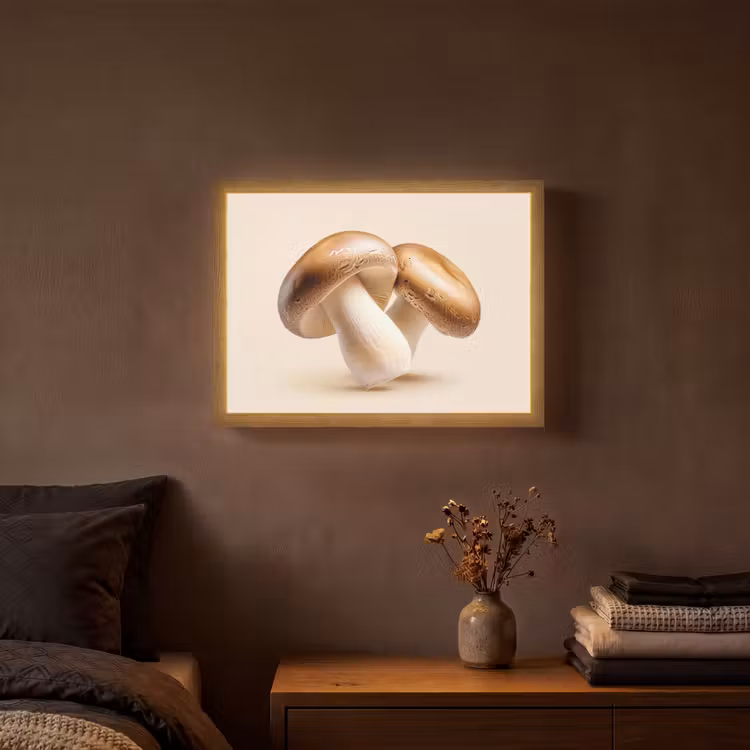 Lightbox - Wandlamp - Champignons - Zacht - Beige — 3