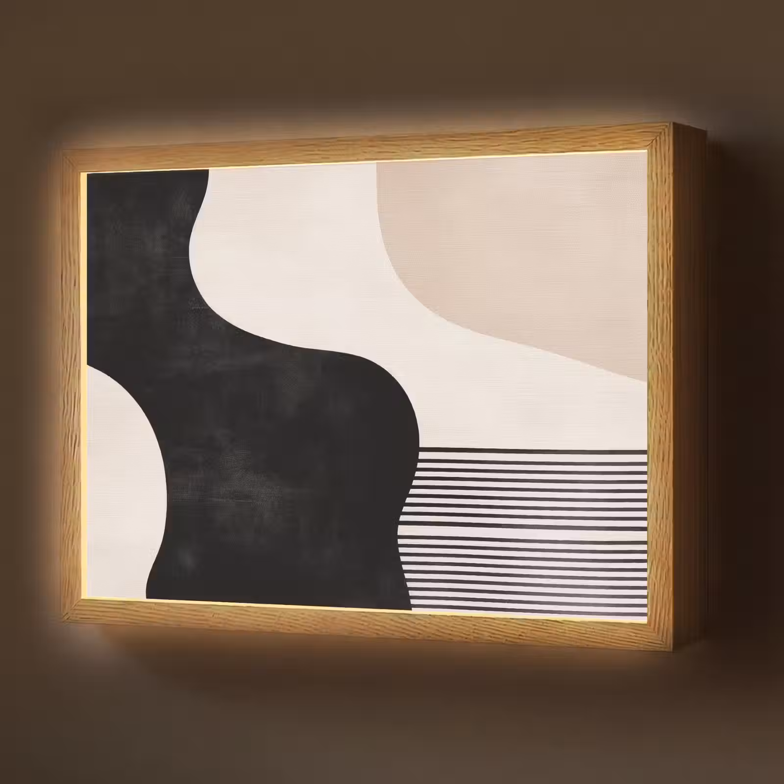 Lightbox - Wandlamp - Abstract - Japandi - Beige - Modern — 1