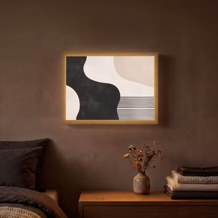 Lightbox - Wandlamp - Abstract - Japandi - Beige - Modern — 3