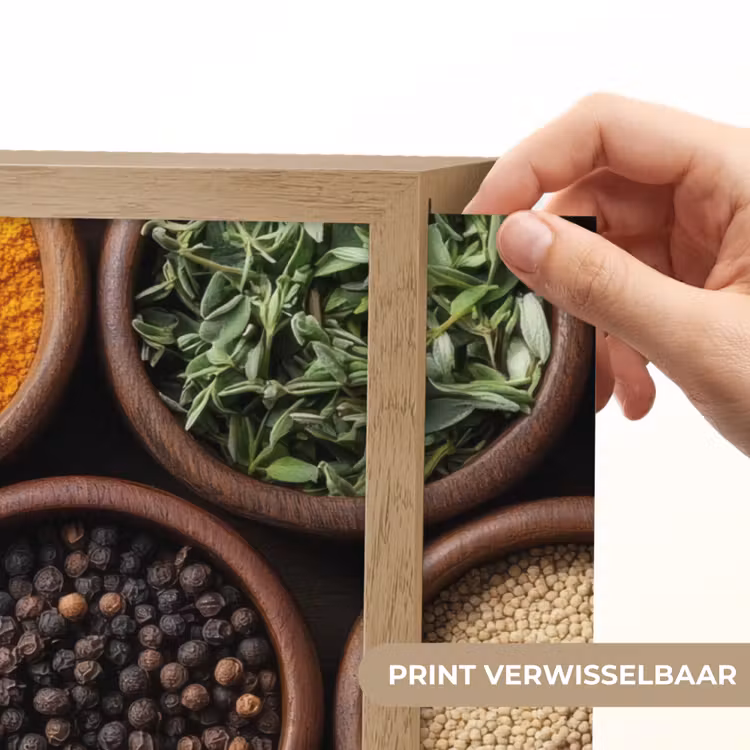 Lightbox - Wandlamp - Bakjes - Hout - Kruiden - Kleurrijk — 5