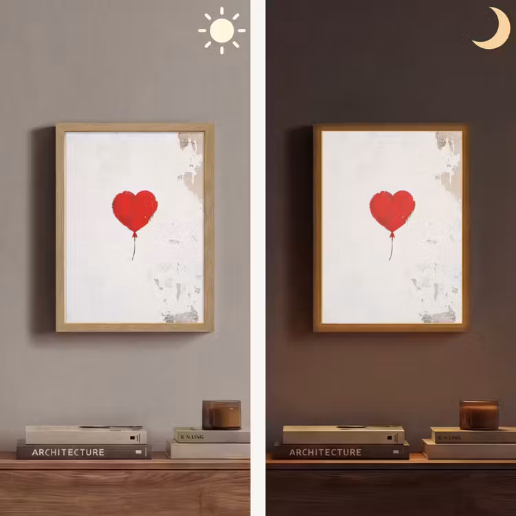 Lightbox - Wandlamp - Ballon - Rood - Hart — 5