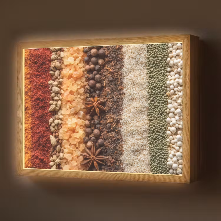 Lightbox - Wandlamp - Banen - Verticaal - Kruiden - Variatie — 1