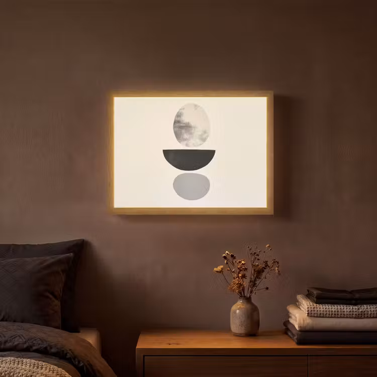 Lightbox - Wandlamp - Beige - Japandi - Wabi sabi — 3