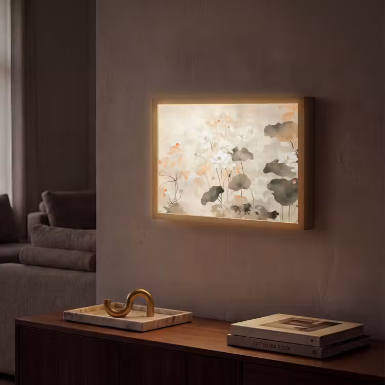 Lightbox - Wandlamp - Bloemen - Japandi - Wabi sabi — 2