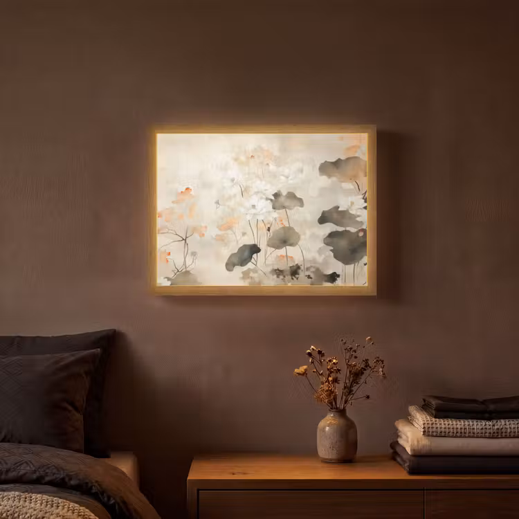 Lightbox - Wandlamp - Bloemen - Japandi - Wabi sabi — 3