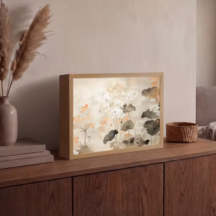 Lightbox - Wandlamp - Bloemen - Japandi - Wabi sabi — 4