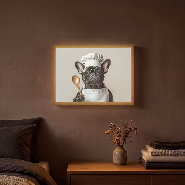 Lightbox - Wandlamp - Bril - Hond - Kok — 3