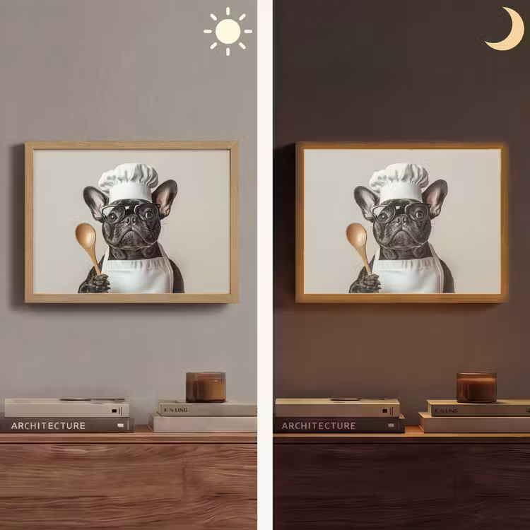 Lightbox - Wandlamp - Bril - Hond - Kok — 6