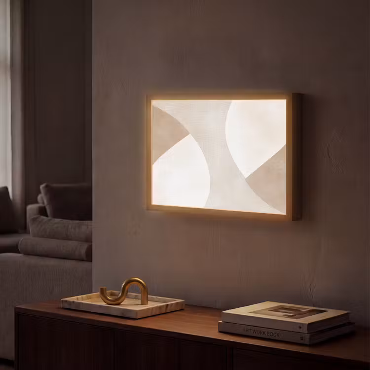 Lightbox - Wandlamp - Bruin - Japandi - Abstract — 2