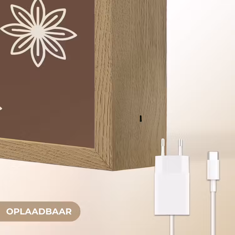 Lightbox - Wandlamp - Bruin - Quote - Bloemen - Zomer — 6