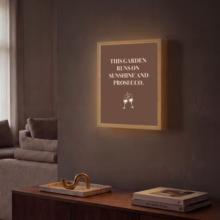 Lightbox - Wandlamp - Bruin - Zomer - Quote - Drinken — 2