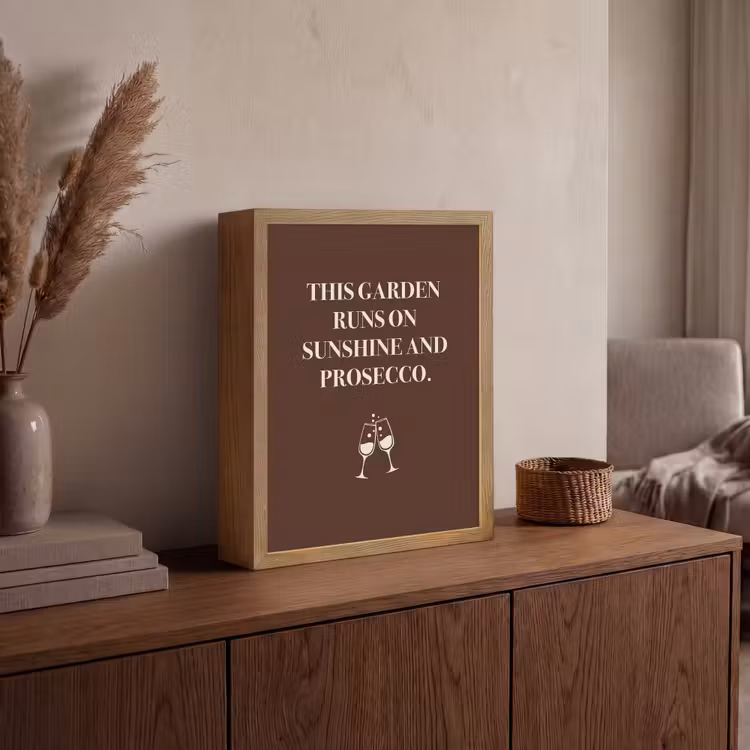 Lightbox - Wandlamp - Bruin - Zomer - Quote - Drinken — 4