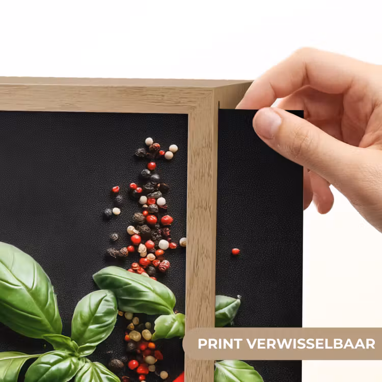 Lightbox - Wandlamp - Chilipepers - Basilicum - Blaadjes - Rood — 5
