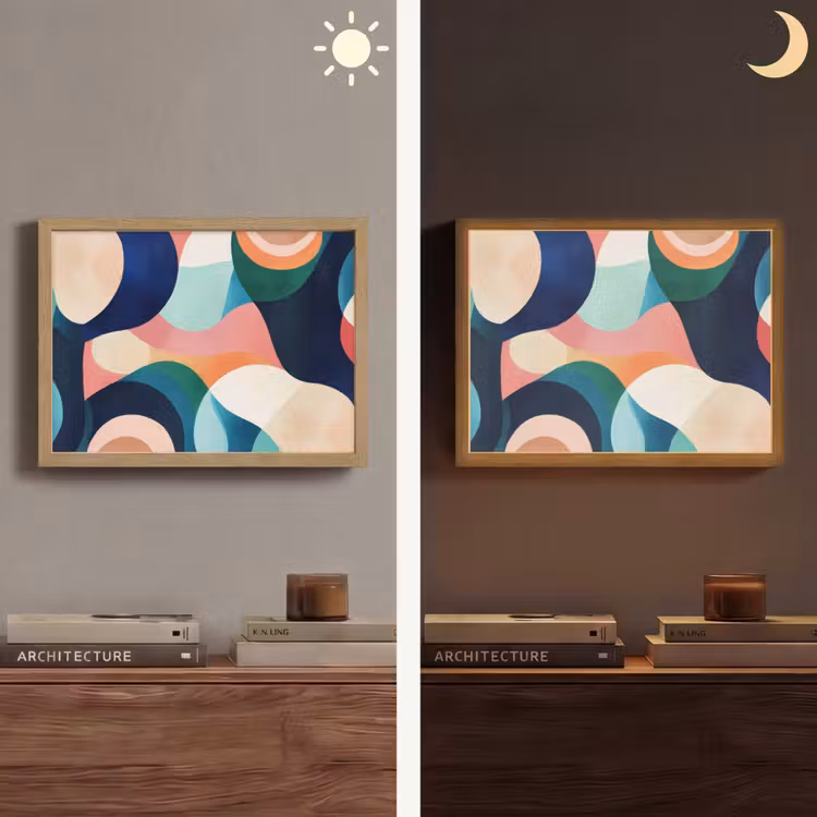 Lightbox - Wandlamp - Abstract - Blauw - Roze — 6